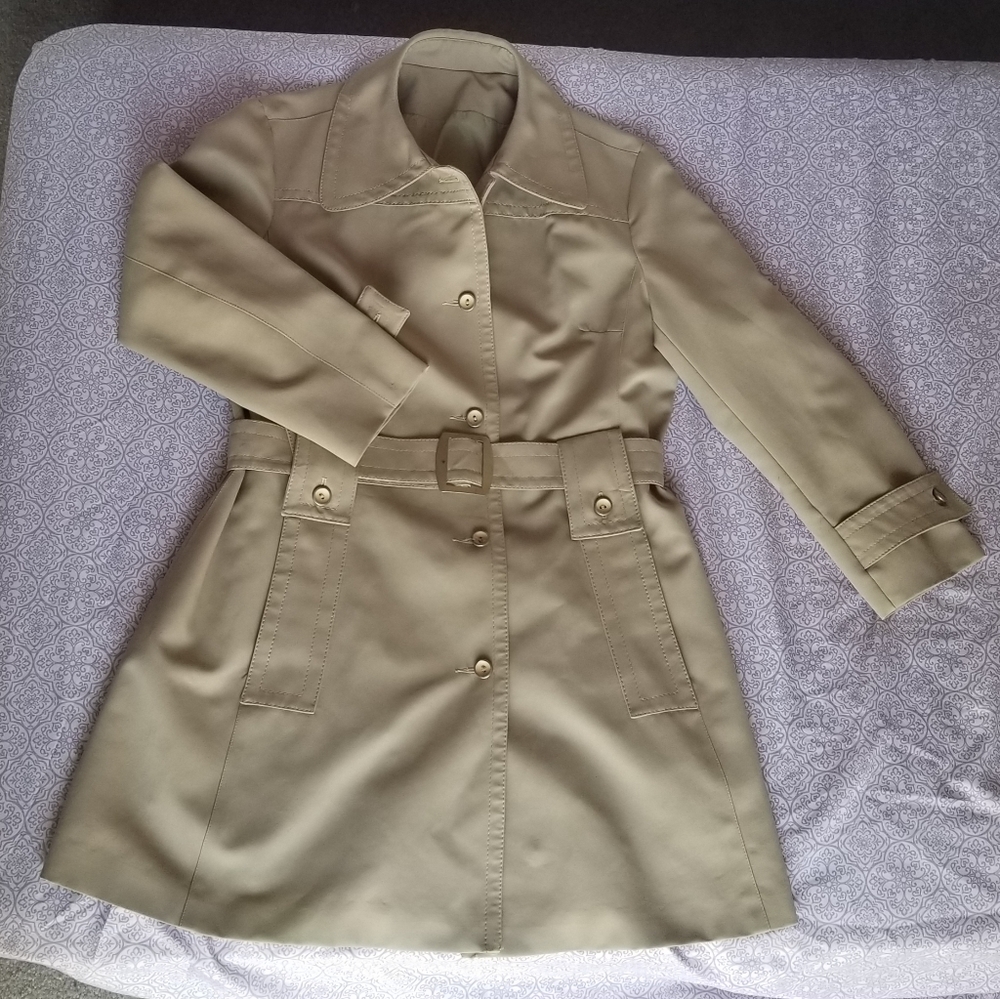 Vintage Camel Trench Coat